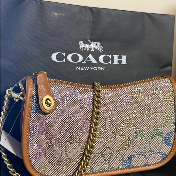 Coach Handbags - Coach Rainbow Candy Crystal Swinger Bag
